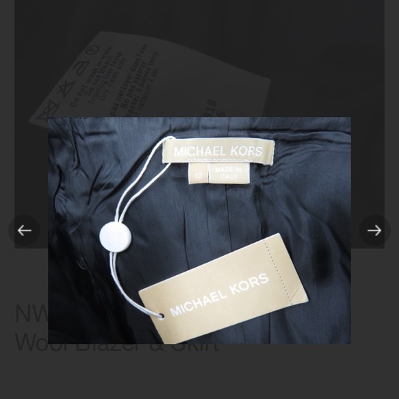Michael Kors Suit 100% Virgin Wool NWT - Picture 2 of 8